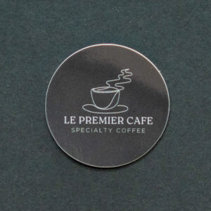 Le Premier cafe シール - 黒を基調としたシックなデザイン